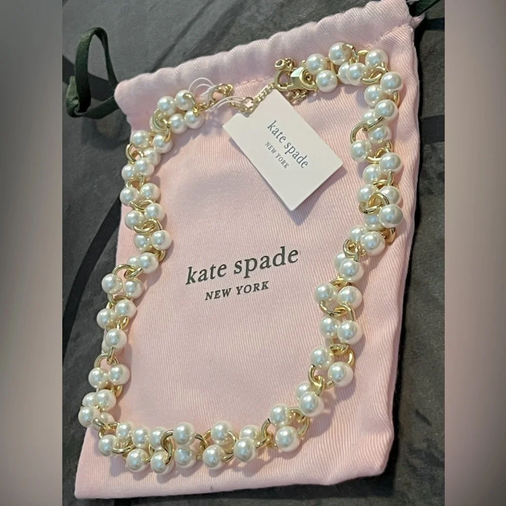 NWT Kate Spade Authentic New York White Multi Nouveau Pearls Necklace